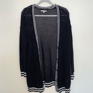 American Eagle Black Knit Cardigan